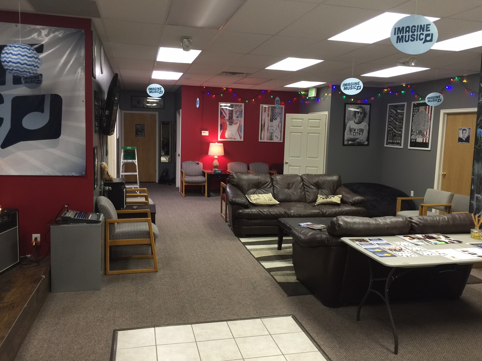 The welcoming interior of Imagine Music’s Ogden studio at 3354 Harrison Boulevard